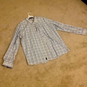 Dress shirt switch contrasting sleeve interior